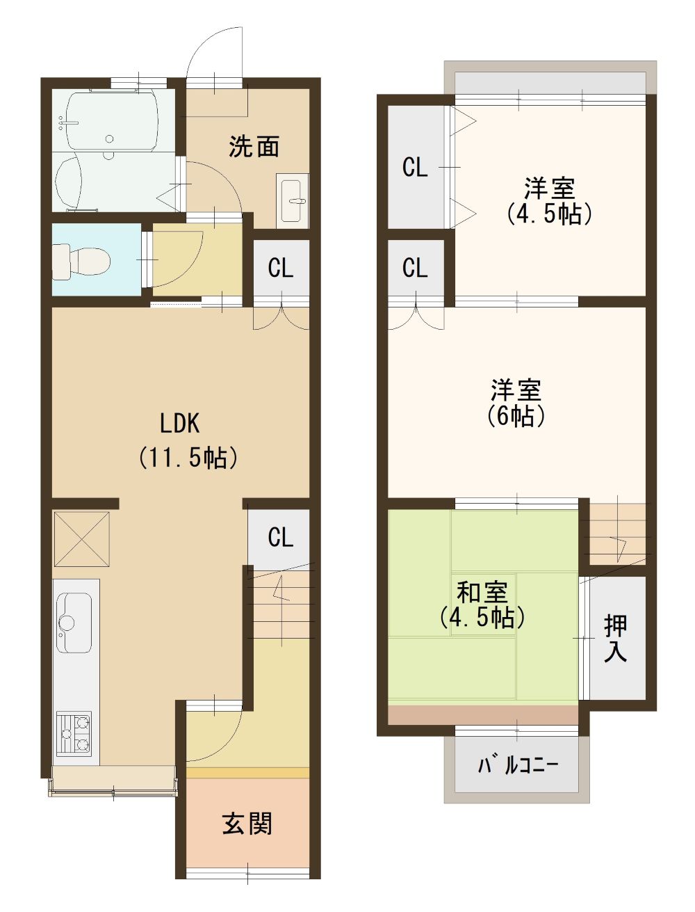 中古テラスハウス